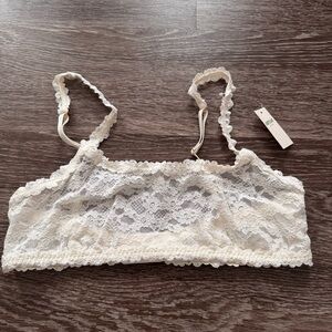 Aerie Cream Lace Bralette